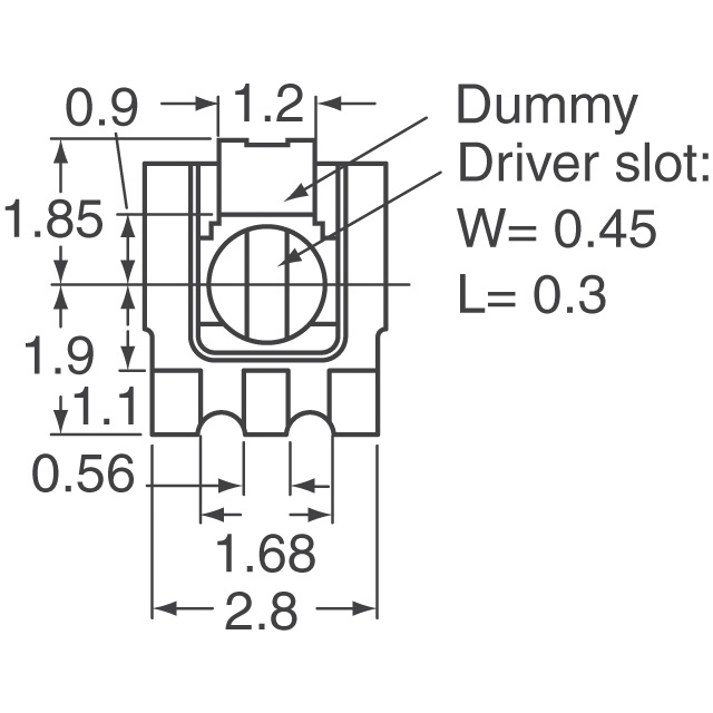 EVM-3RSX50B23 Panasonic Electronic Components  Trimmpotentiometer